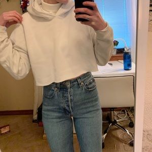 Out from under essential cropped hoodie sweatshirt